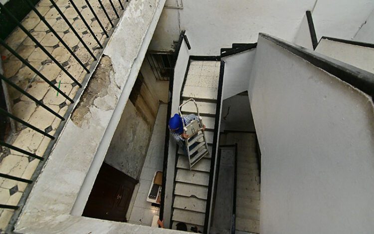 Detalle de las zonas comunes de la finca / FOTO: Eulogio García