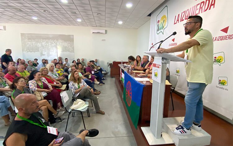 Intervención del reelegido coordinador provincial / FOTO: IU