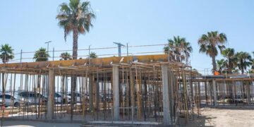 Avanza la estructura del futuro edificio del complejo Puntales-La Paz / FOTO: Ayto.