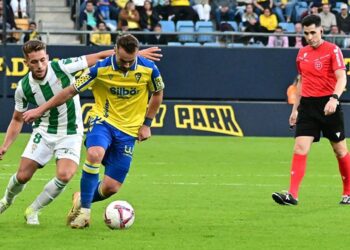 Visita del Córdoba al Nuevo Mirandilla de la última liga / FOTO: Eulogio García