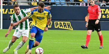 Visita del Córdoba al Nuevo Mirandilla de la última liga / FOTO: Eulogio García