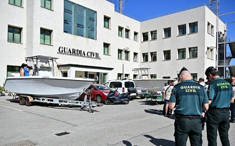 Ofreciendo detalles de la operación en la Comandancia de Cádiz / FOTO: Eulogio García