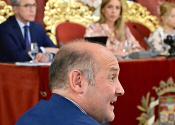 Ortiz interviniendo en un pasado pleno / FOTO: Eulogio García