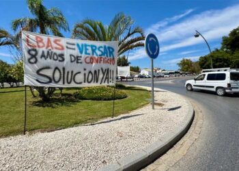 Pancarta haciendo visible el conflicto / FOTO: Ayto.