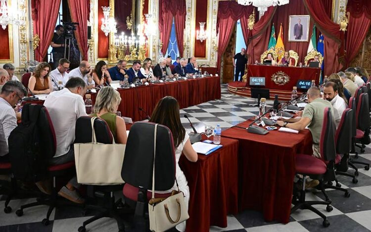 Un momento del pleno de julio / FOTO: Eulogio García