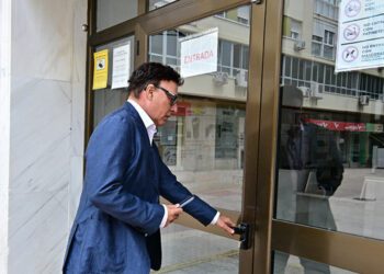Quique Pina en una de sus visitas a los Juzgados de San José / FOTO: Eulogio García
