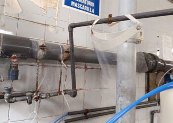 Detalle del entramado de tuberías internas / FOTO: CCOO