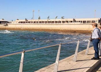 Las obras de Calachica en las últimas semanas, al fondo / FOTO: DBC