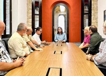 Reunidos en el Ayuntamiento con la alcaldesa / FOTO: Ayto.
