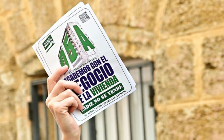 En una pasada manifestación de la plataforma Cádiz no se vende / FOTO: Eulogio García