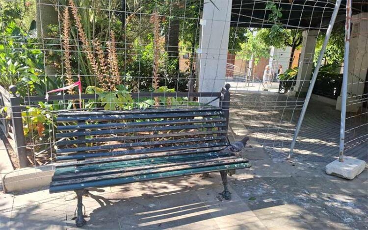 Parte de la valla colocada en Candelaria / FOTO: AIG