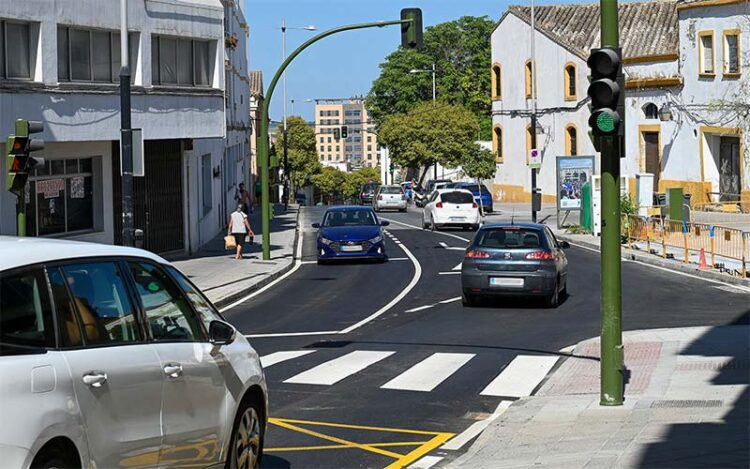 Tramo de la Ronda de Muleros mejorada y ya reabierto / FOTO: Ayto.