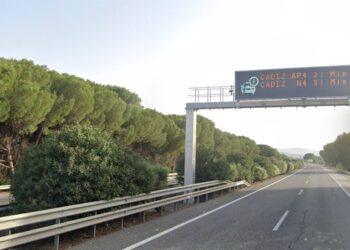 Tramo de la AP-4 en dirección Cádiz