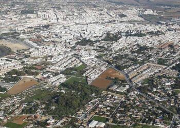 Vista aérea de parte de Chiclana / FOTO: Ayto.