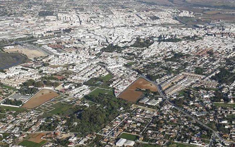 Vista aérea de parte de Chiclana / FOTO: Ayto.