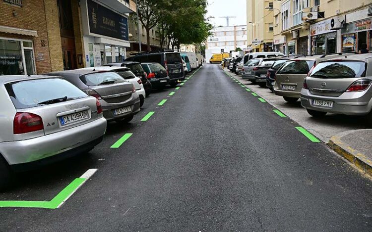 Zona verde recién pintada / FOTO: Eulogio García