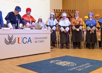 Un momento del acto solemne en la ETSIA / FOTO: UCA