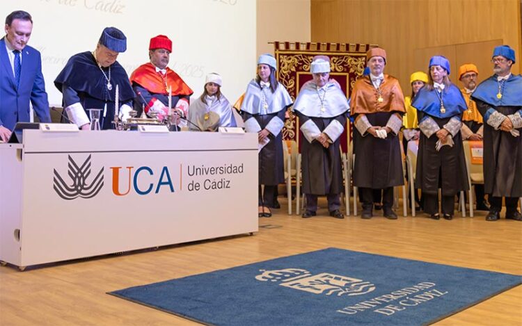 Un momento del acto solemne en la ETSIA / FOTO: UCA