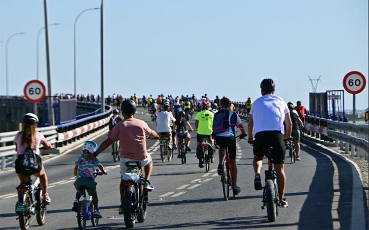 Un momento de la marcha ciclista de 2024 / FOTO: Eulogio García