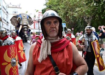 Escipión El Africano desfilando con sus legiones antes de la inauguración / FOTO: Eulogio García