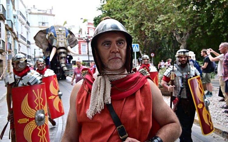 Escipión El Africano desfilando con sus legiones antes de la inauguración / FOTO: Eulogio García