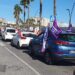 Primeros momentos de la caravana por Puntales / FOTO: CCOO Cádiz