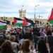 Una reciente concentración pro-palestina ante Subdelegación / FOTO: Eulogio García