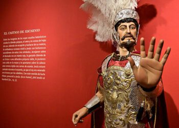 Una de las imágenes expuestas en 'Gades Cofrade' / FOTO: Eulogio García