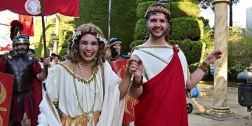 Una de las recreaciones en la tarde inaugural / FOTO: Eulogio García