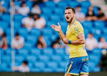 El georgiano celebrando uno de sus goles / FOTO: Cádiz CF