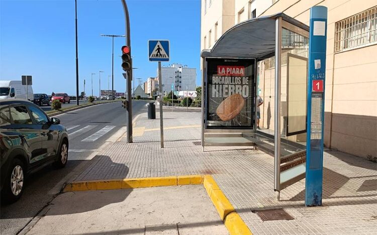 Una de las marquesinas hoy en San Juan Bosco / FOTO: DBC