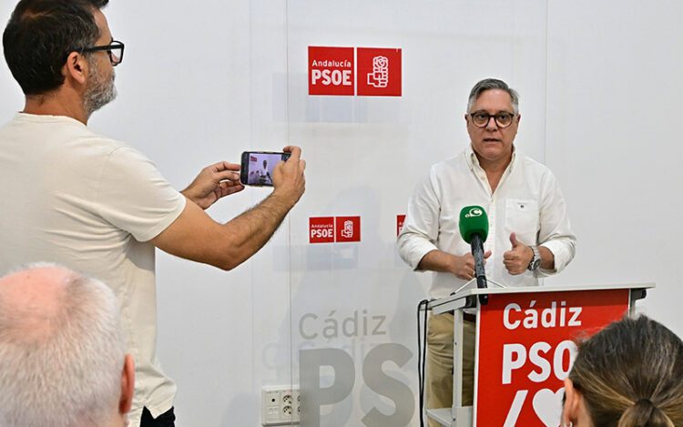 Torres en rueda de prensa en la Casa del Pueblo / FOTO: Eulogio García