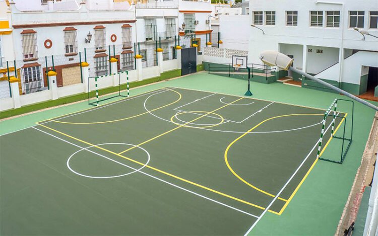 Imagen espectacular de uno de los colegios ya beneficiados del plan / FOTO: Ayto.