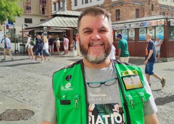 Salvador, vendiendo cupones desde 2022 / FOTO: ONCE