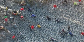 El tramo de fango, una de las singularidades de la prueba / FOTO: TEAR