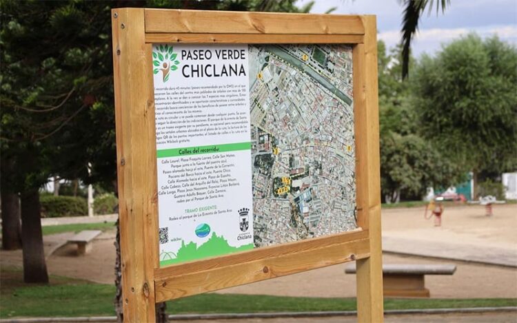 Cartelería del flamante Paseo Verde / FOTO: Ayto.