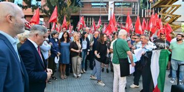 Un momento de la concentración / FOTO: Eulogio García