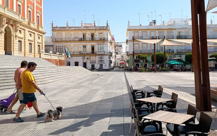 Una mañana en la plaza del Rey / FOTO: DBC