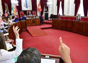 El pleno continuó unos minutos sin nadie en la oposición / FOTO: Eulogio García