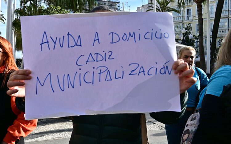 Una pasada protesta de la plantilla / FOTO: Eulogio García