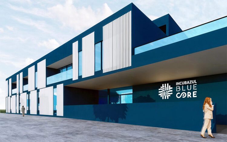 Recreación virtual del edificio en el recinto exterior