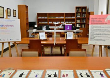 La sala de consultas del Archivo durante la Semana de los Archivos / FOTO: Eulogio García