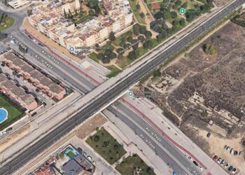 Vista aérea del solar elegido para la futura estación / FOTO: Google Maps