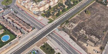 Vista aérea del solar elegido para la futura estación / FOTO: Google Maps