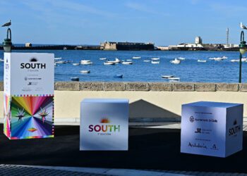 El photocall caletero del South, al menos hasta este 2025 / FOTO: Eulogio García