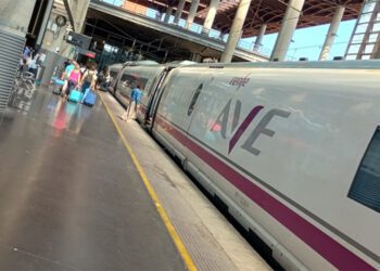 Llegando a la madrileña estación de Atocha en AVE / FOTO: DBC