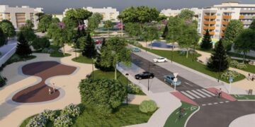 Recreación virtual de la urbanización del sector R1