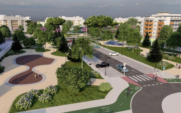 Recreación virtual de la urbanización del sector R1