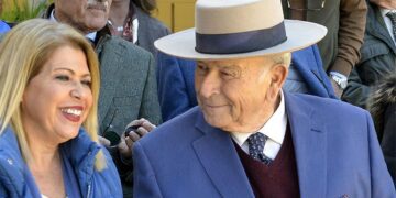 Álvaro Domecq Díez en un acto pasado junto a la anterior alcaldesa socialista / FOTO: Ayto.