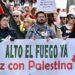 Jorge Rodríguez encabezando una marcha en solidaridad con Palestina / FOTO: Eulogio García